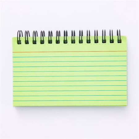 Ruled Spiral Notebook Lined Wirebound Journal with Protective Cover for School Writing Note Taking Daily Journaling and Creative Sketching Gift for Students and Teachers Green