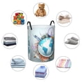 thumbnail image 6 of Goofa Let's go Travel Printed Circular Hamper,Laundry Basket with Handles,Storage Baskets Foldable,Large Capacity Laundry Hamper-, 6 of 8