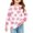 #A01-Red, variant on Abcomgle Long Sleeve Shirts for Girls 7-8 Crewneck Fall Tee for Girls Trendy Basic Girls Tops Cute Floral Print Girls Blouses with Pocket