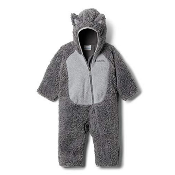 Baby Foxy Baby Sherpa Bunting, Gris Ville Columbia Gris, 3 6
