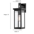 thumbnail image 2 of Millennium Lighting 16" 1-light Metal Outdoor Wall Bracket in Powder Coat Bronze, 2 of 7