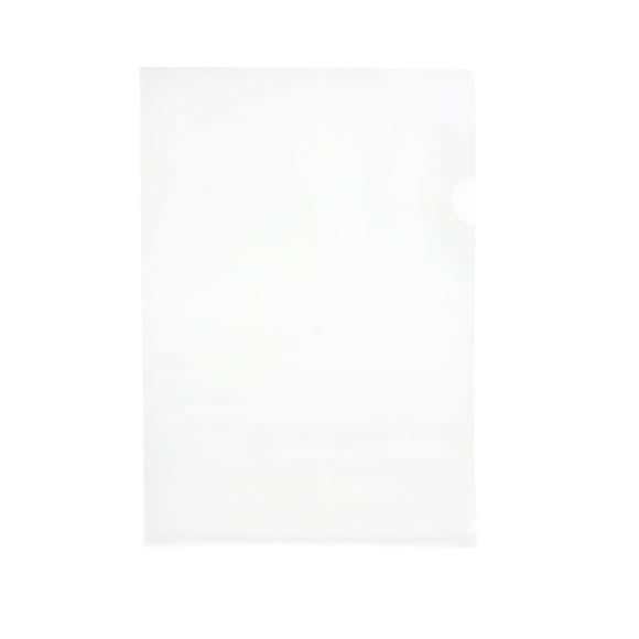 Minkissy 12pcs Clear Pocket Folder Plastic L Type File Storage for Daily Life