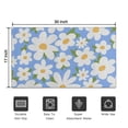 thumbnail image 5 of Blue Daisy Flower Green Leaves Pattern Door Rugs,Washable Non Slip Door Mats Indoor,Decorative Door Mats,Entry Mat Indoor for Entrance,Bedroom,Kitchen,Bathroom,17"x30", 5 of 6