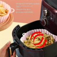 thumbnail image 4 of 20cm Air Fryers Oven Baking Tray Fried Chicken Basket Mat Airfryer Silicone Pot Round Replacemen Pa, 4 of 5