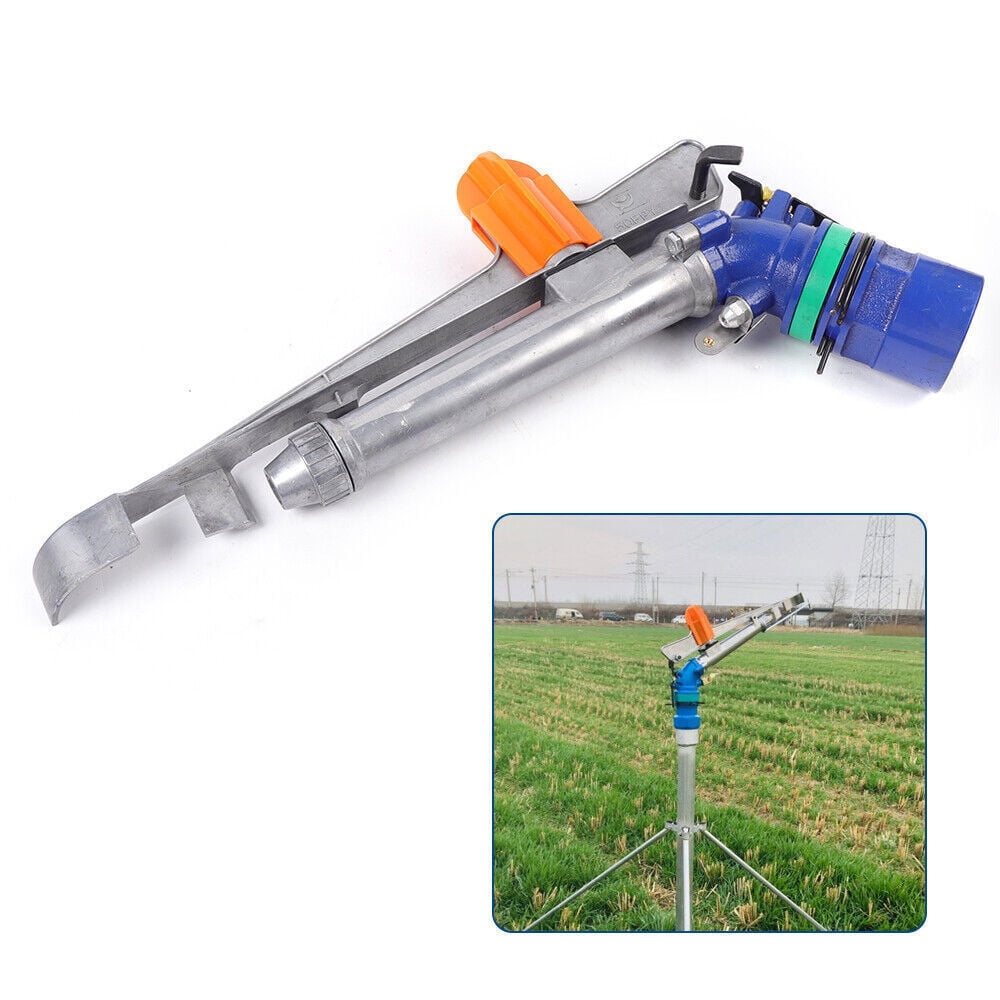 2.6'' Agricultural Irrigation Spray Gun Large Area Watering for Agricultural Farm Irrigation Plant Watering Water Spray Guns 360° Adjustable Irrigation Sprinkler Spray Gun for Farm Garden Lawn