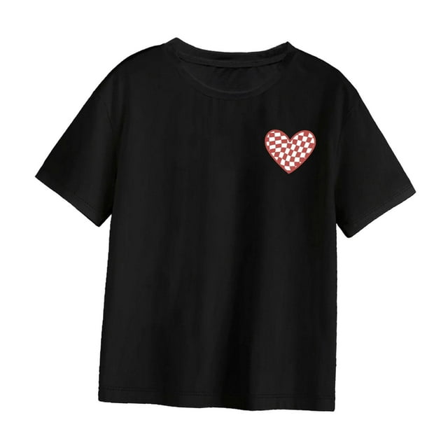 Camiseta para mujer, camisetas para mujer, camisetas clásicas de manga corta con cuello redondo, ropa de calle básica suave, camisetas de verano para L