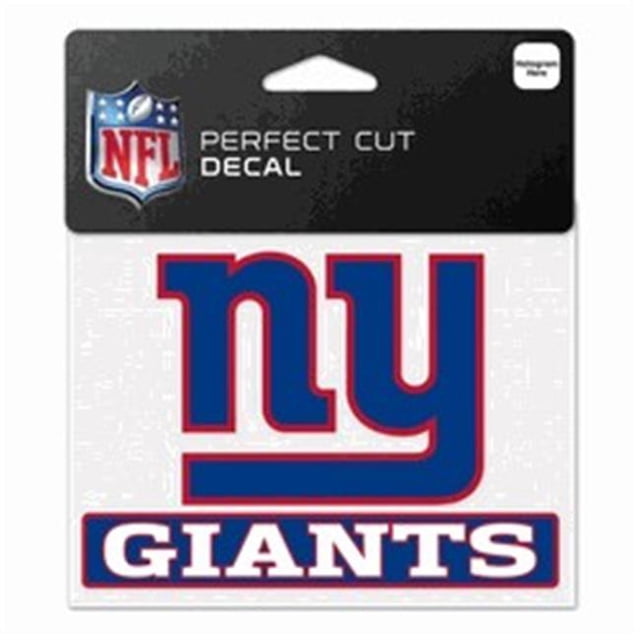 Autocollant New York Giants 4.5x5.75 Couleur Parfaite