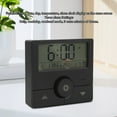 thumbnail image 4 of Horloge Électronique LED, Design Moderne, 3 Alarmes, Répétition, Affichage de la Température, Matériau ABS, Format 12/24H, Options de Son d'Alarme, Répétition 5 Min, 23H 59M 29S Compte à Rebours, Prise, 4 of 7