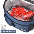 thumbnail image 6 of Tirrinia Large Insulated Lunch Bag for Men Women, 10.5L/ 20 Can Capacity，Oxford Leakproof Thermal Lunch Box Work School, Soft Lunch Cooler Tote Bag with Shoulder Strap, 6 of 8