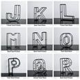 thumbnail image 3 of Party Supply Desktop Ornament Cafe Adornment Home Decoration Wrought Iron Alphabet Metal Hollow Letter Doorplate Sign K, 3 of 8
