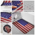 thumbnail image 6 of American Flag Bath Mat 3 Piece Bathroom Rug Set, USA Flag Retro Non Slip Bath Rug Contour Mat and Toilet Lid Cover, Absorbent Shower Mats Soft Bath Rugs and Mats Sets, 6 of 8