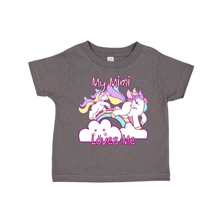 

Inktastic My Mimi Loves Me Unicorn Gift Toddler Toddler Girl T-Shirt