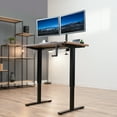 thumbnail image 2 of VIVO Black Manual Height Adjustable Stand Up Desk Frame Crank System, 2 of 7