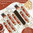 thumbnail image 3 of Frankincense and Myrrh Incense Sticks - Total 120 Insence-Sticks - 6 Packs of 20 Insense - Inciensos - Inscents - Natural Non Toxic Ingredients - Incents - Incence - Inscense - Insents, 3 of 8