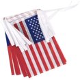 thumbnail image 2 of 40PCS USA Flags Independence Day Banner American Small String Mini Flags Triangle Vintage Flags Pennant Banner Patriotic Events, Sports, Bars Decorations 38FT, 2 of 7