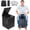 Black - With Side Storage, variant on XL Portable Camping Toilet for Adults - Heavy-Duty Compact Potty with Lid & Carry Bag, 16.5'' Tall for RV, Boating, Hiking, Car, Truck, Beach
