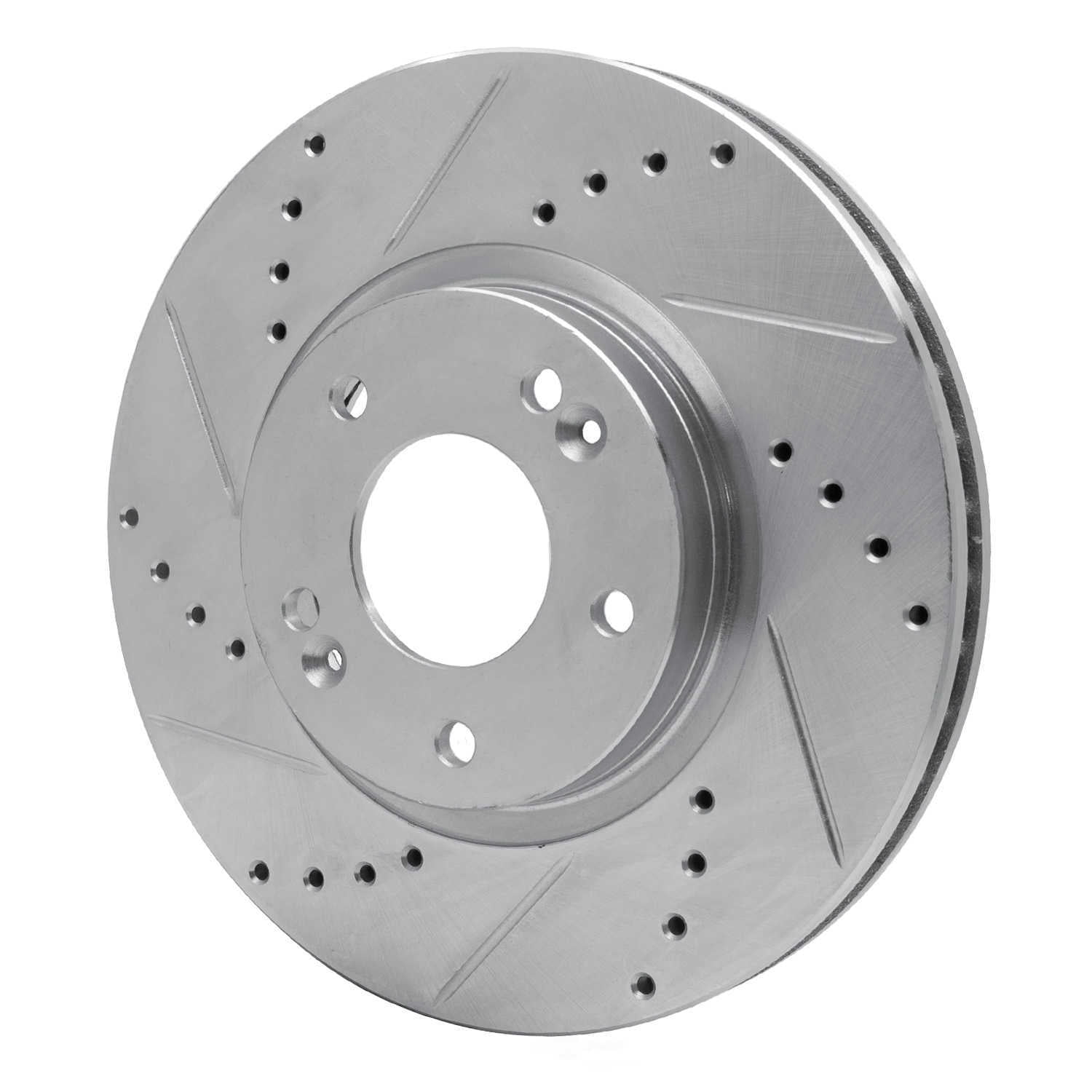 Dynamic Friction Company 631-03049L DFC Brake Rotor - Drilled And Slotted - Silver