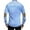 Light blue, variant on IROINNID Long Sleeve Shirts for Men Casual Suede Color-blocking Button Lapel Wash Shirt,Light blue