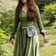 thumbnail image 2 of Casual Dresses For Women Elegant A Line Long Sleeve Dress For Daily Wear And Flattering Fit Versatile Style For Spring And Fall Tunic Long Sleeve Long Dress Casual Tunic Dress Loose Dresses Slit Maxi, 2 of 9
