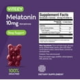 thumbnail image 5 of VITEEY Melatonin Gummies 10mg, Sleep Support, Berry Flavor, 60 Count, 1 Pack, 5 of 7