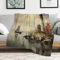 thumbnail image 5 of Ocean Lighthouse for Women Men Kids Flannel Throw Blankets Soft Fuzzy Lightweight for Home Decor Couch Bed Sofa, 5 of 8