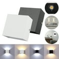 thumbnail image 5 of MesaSe Modern LED Wall Sconce Dimmable Up Down Wall Lamp Black Bedroom Wall Sconces 12W Hallway Wall Mounted Lighting Fixtures for Stair Living Room, 5 of 7