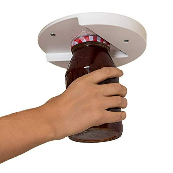 The Grip Jar Opener: The Original Under Cabinet Lid Opener, Since 1977, Opens Any Size/Type of Lid Effortlessly, Perfect for Arthritis, Weak Hands, and Seniors
