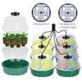 thumbnail image 2 of 13-Cell Round Seed Tray with LED Grow Lights, Humidity Vented Dome for Seedlings, Indoor Gardening Propagator, 2 of 6