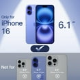 thumbnail image 2 of JETech Ultra Slim (0.35mm Thin) Case for iPhone 16 6.1 Inch, Camera Lens Full Protection, Lightweight Matte Finish PP Hard Minimalist Cover (Blue), 2 of 6