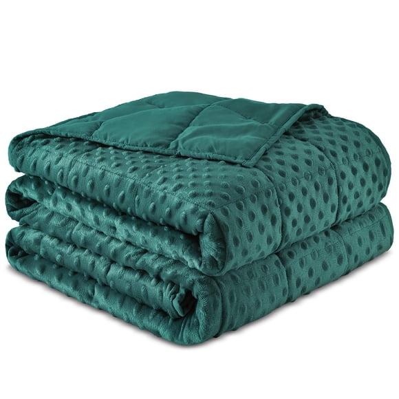 Manta con peso Sivio tamaño twin de 15 lb, suave Minky y refrescante