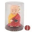 thumbnail image 2 of Solar Little Monk Figurine With Built In Solar Panel, Funny Statue Ornament For Office Car Home, 2 of 8