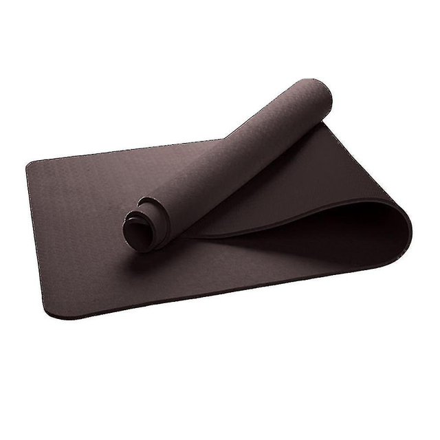 Homemiyn Estera de yoga de color puro Estera de yoga suave para adelgazar (1830x610x6 mm) (café)
