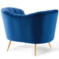 thumbnail image 6 of Modway Opportunity Performance Velvet Sofa and Armchair Set in Navy, 6 of 6