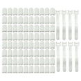 thumbnail image 2 of Splash Proof Cotton Pouch Kit, 80PCS Faucet Filter Cotton Bags with Ties, Reusable Tap Water Sediment Filter Covers, Sink & Bathroom Faucet Water Purifier Mesh Bags, Easy Install, 2 of 9