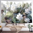 thumbnail image 1 of Tapiz para colgar en la pared, flor de loto, acuarela, 150 x 130 cm, 1 of 3