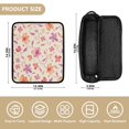 thumbnail image 4 of Hair Tool Organizer Bag with Heat Resistant Mat Removable Travel Storage Case for Hot Air Brushes Curling Irons Curled Leaf Pattern, 4 of 8