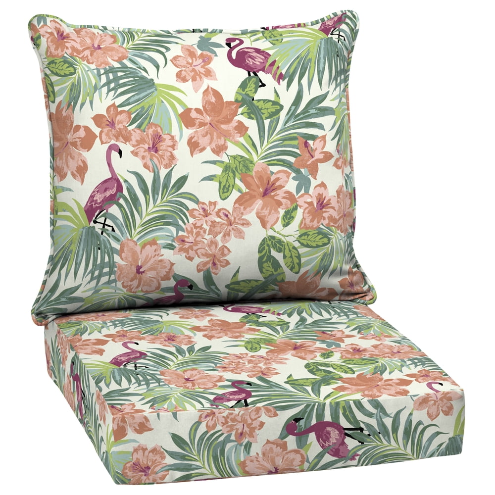 Arden Selections Luau Flamingo Tropical 46.5 x 24 in. Outdoor Deep Seat