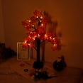thumbnail image 3 of Decoración De Árbol De Abedul Blanco, Luz De Hoja De Arce, 24 Luces Led Cálidas, Lámpara De Pie Ambiental Alimentada Por Batería Usb Para Fiesta En Casa De Halloween Yuarrent HA027092-01, 3 of 6