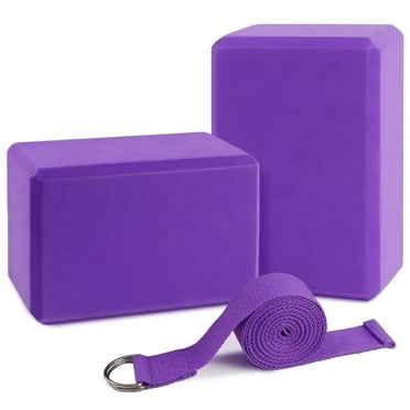 Gaiam Essentials Set Yoga: 2 Blocchi In Schiuma E Cinghia Regolabile 1,8m – Kit Accessori Per Stretching E Allineamento - 2
