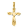 thumbnail image 4 of FB Jewels 14K White and Yellow Two Tone Gold Yellow Cross White X Center High Polish Pendant, 4 of 4