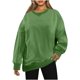thumbnail image 4 of Puntoco Sudaderas casuales de color sólido para mujer, cuello redondo, manga larga, ligeras, sueltas Puntoco Puntoco-1478, 4 of 8