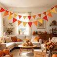 thumbnail image 5 of 5.12 Inch Autumn Pennant Banner,Colorful Triangle Flag Bunting for Home Living Room Holiday Party, 5 of 6