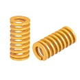 thumbnail image 1 of Unique Bargains Meurent Ressort, 12mm OD 25mm Long 2 Pack Estampage Charge Légère Compression Jaune, 1 of 5