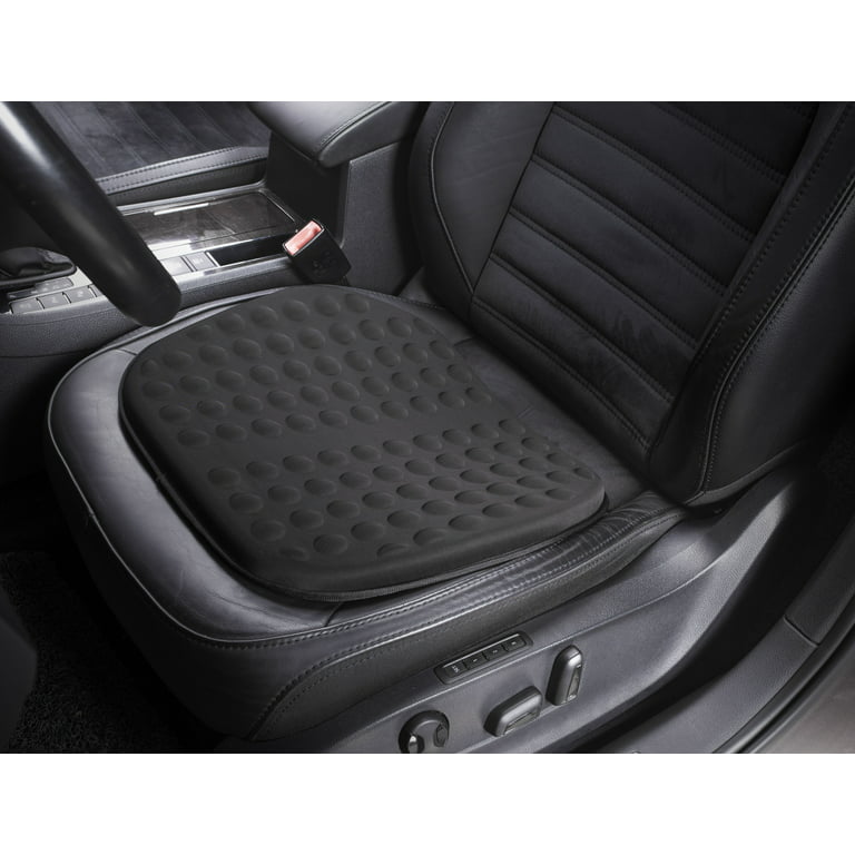 Auto Drive 1Piece Full Size Car Seat Cushion Leather Black - Universal Fit,  20CUWM11 