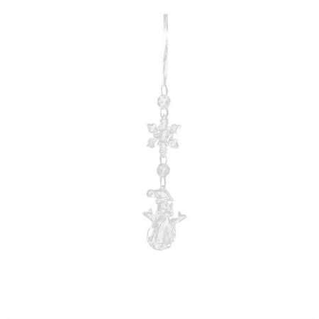 

TIIFSWHS Christmas Ornaments for Christmas Tree Decorations Hanging Acrylic Snowflake and Icicle Christmas Ornament Glass Acrylic Beads Garland Chandelier Hanging Christmas Garlan