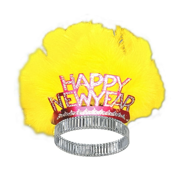 Beistle Club Pack of 50 Bird of Paradise "Happy New Years" Legacy Party Favor Tiaras