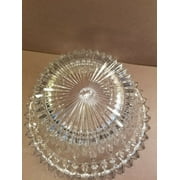 Clear Crystal 10 Hostess Centerpiece Bowl Cut Crystal Studio Nova FACETS Japan