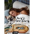 thumbnail image 3 of Camping Flat Sheets Only Twin XL Size, Soft Breathable Bed Top Sheets for Mattress, Fall Summer Nature Forest Car Tree Moon Luxury Bedding Flat Sheets for Home Hotel Bedroom Bed Protection, 3 of 9