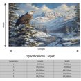 thumbnail image 2 of 4x6 Washable Rug Nature Snow Mountain Bald Eagle Area Rugs Mat for Living Room, Anti Slip Soft Rug, Stain Resistant Dining Dorm Room Bedroom Rug Home Decorative, 2 of 8