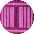 thumbnail image 1 of Ahgly Company Indoor Round Abstract Pink Modern Area Rugs, 5' Round, 1 of 4